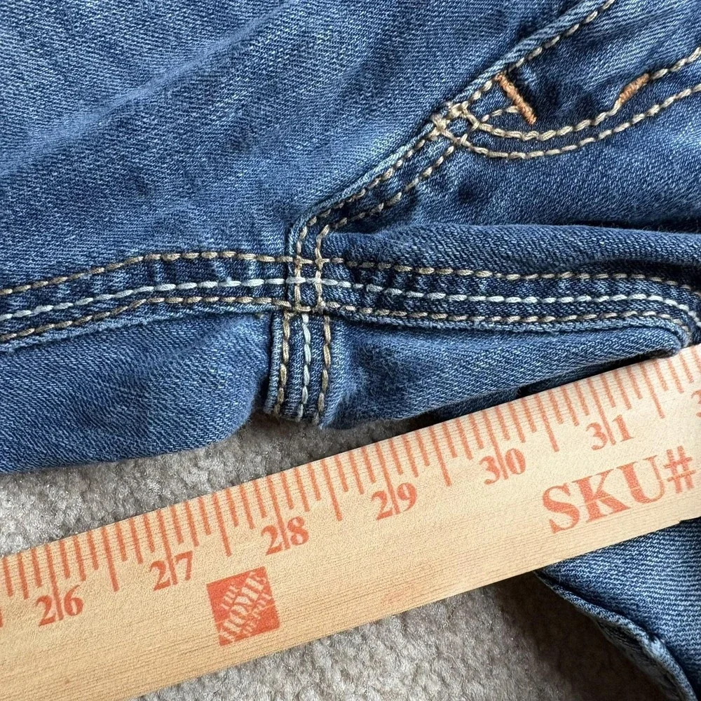 Rock Revival Jeans Womens 27 Blue Debbie‎ Straight Denim Embellished Pockets Y2K